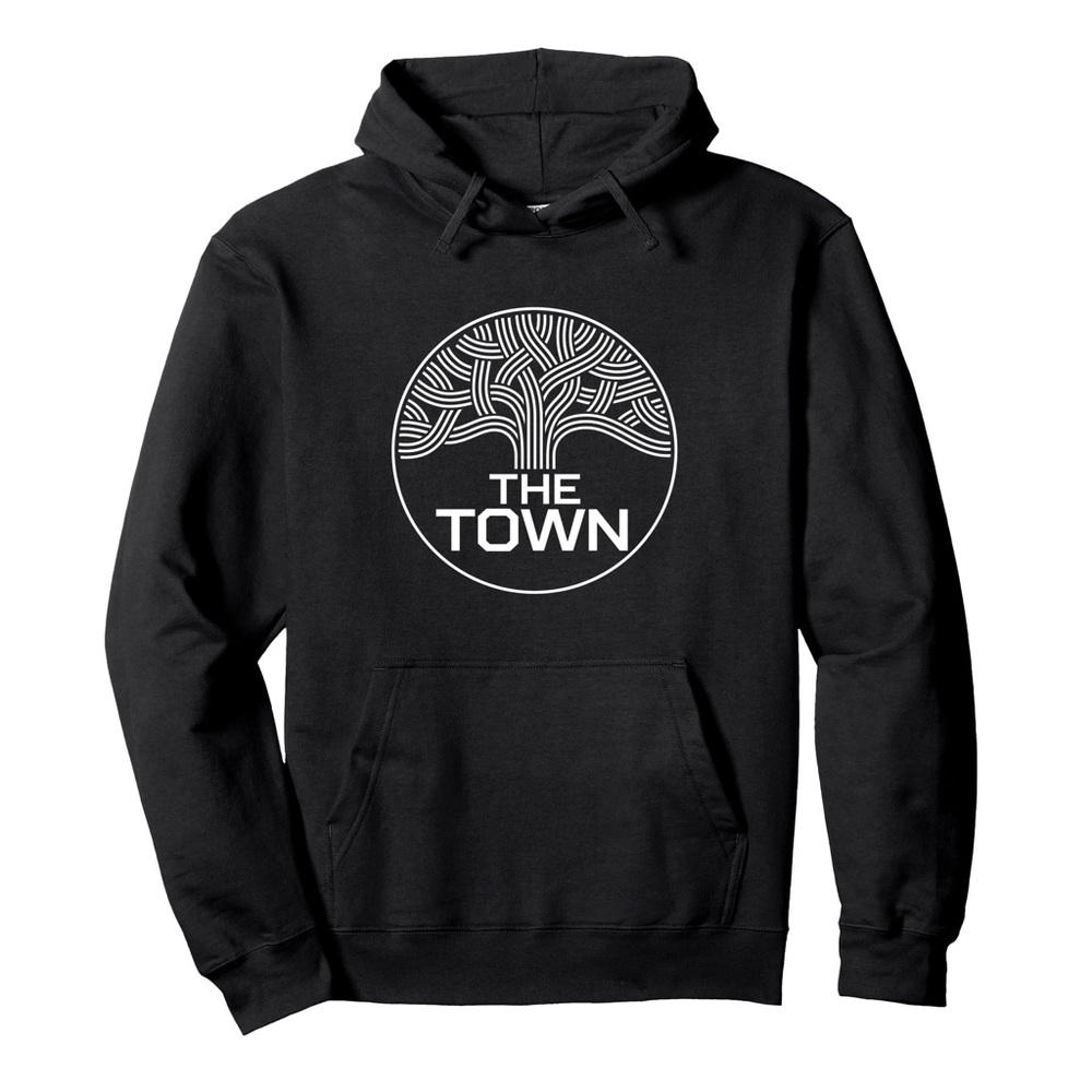 Black Hoodie with Tree Design
